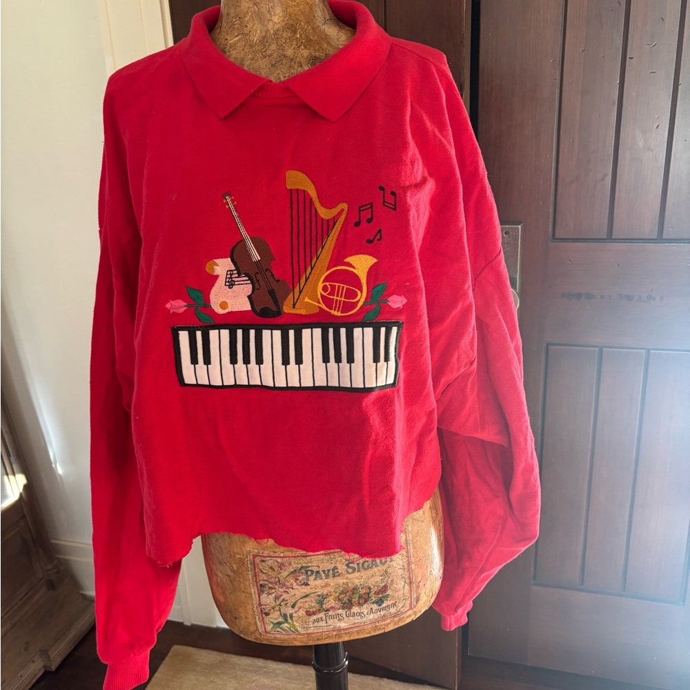 Red Musical Instrument Shirt